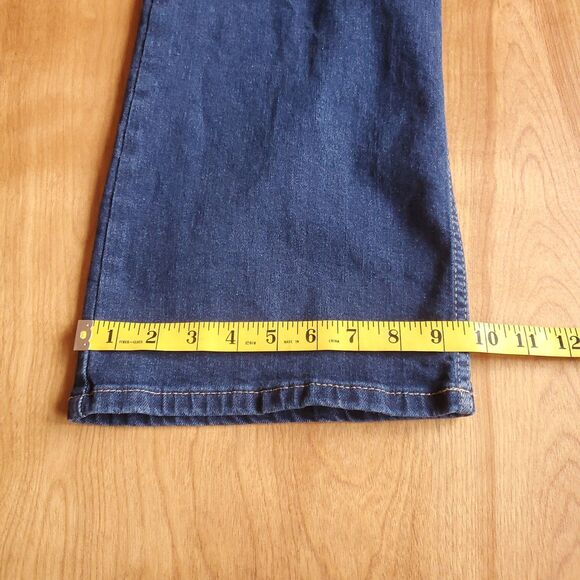 Wrangler Boot Cut Jeans Mens 40 x 32 (35x34 Tag) Blue Denim Western Workwear - Picture 10 of 10